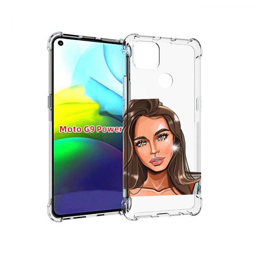 

Чехол MyPads Девушка-с-зелеными-глазами для Motorola Moto G9 Power, Прозрачный, Tocco