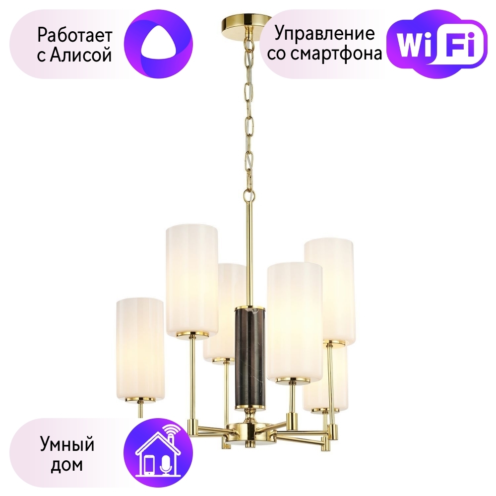 

Подвесная люстра Favourite Palmarius с поддержкой Алиса 2815-6P-A