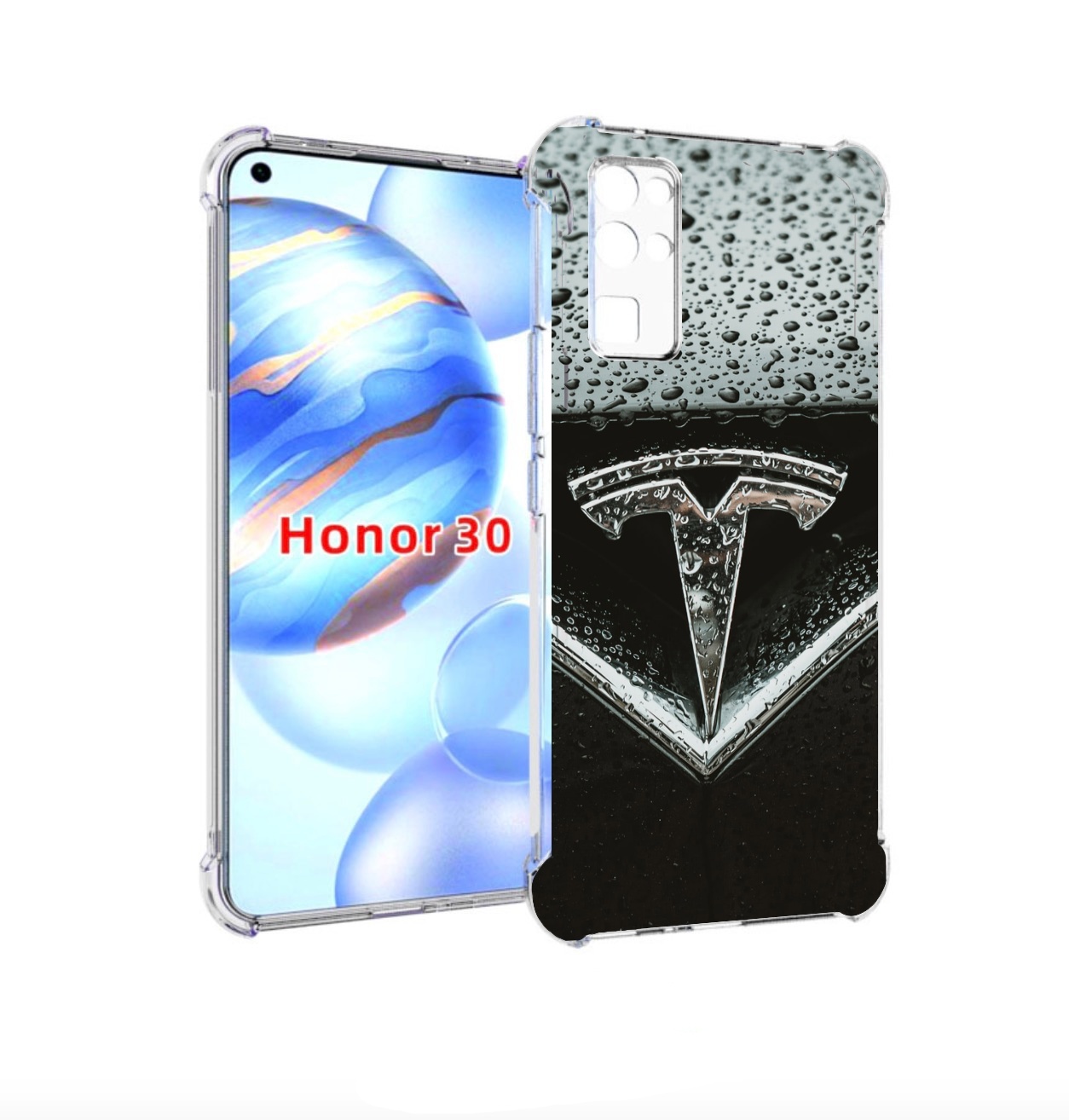 

Чехол бампер MyPads tesla тесла 1 для Honor 30 (BMH-AN10) против, Прозрачный, Tocco