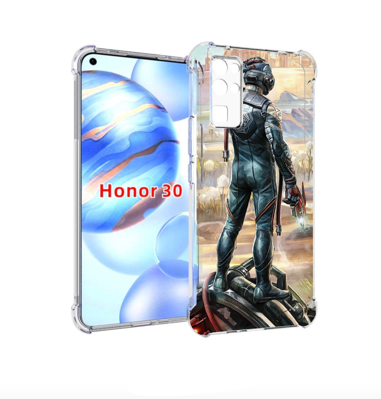 

Чехол бампер MyPads the-outer-worlds для Honor 30 (BMH-AN10) про, Прозрачный, Tocco