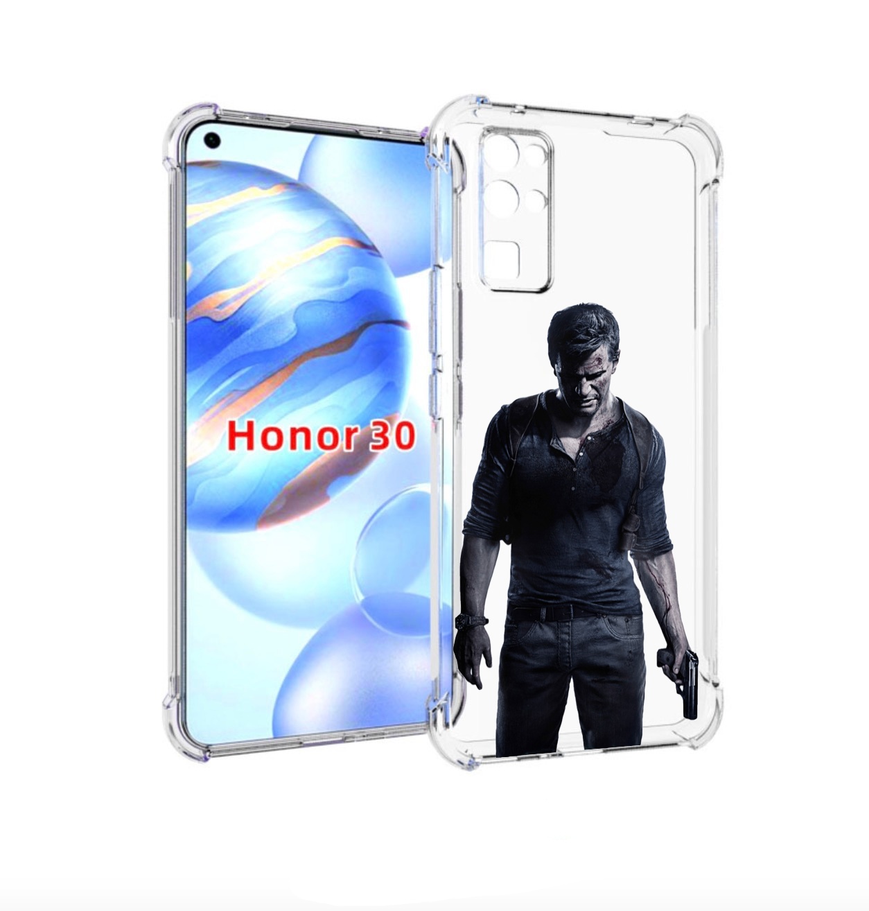 

Чехол бампер MyPads uncharted-4 для Honor 30 (BMH-AN10) противоу, Прозрачный, Tocco