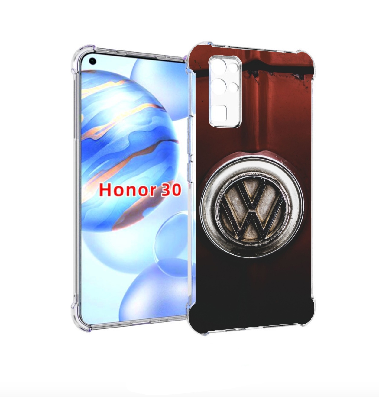 

Чехол бампер MyPads volkwagen фольскваген 1 мужской для Honor 30, Прозрачный, Tocco