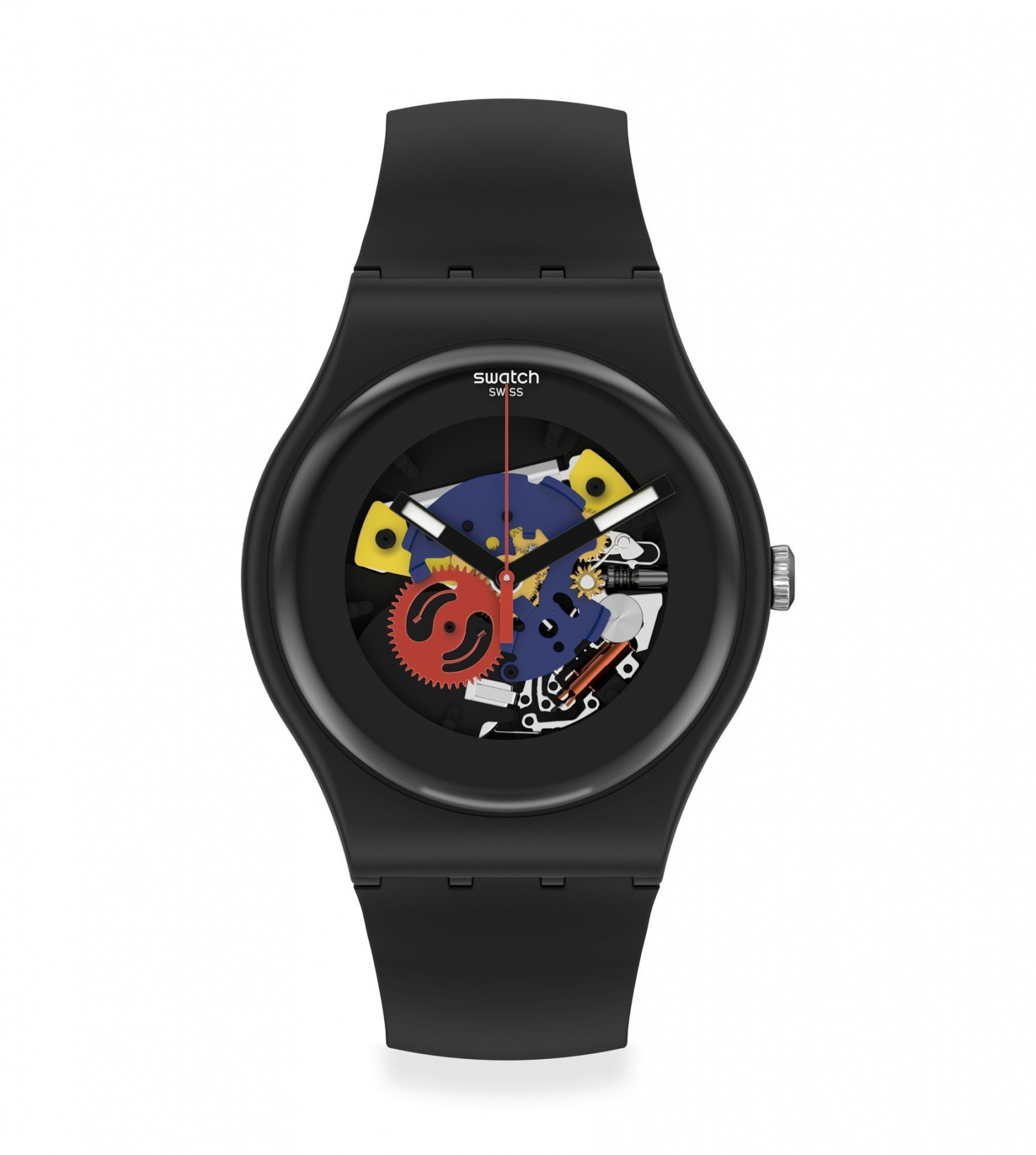 фото Часы наручные унисекс swatch black lacquered again