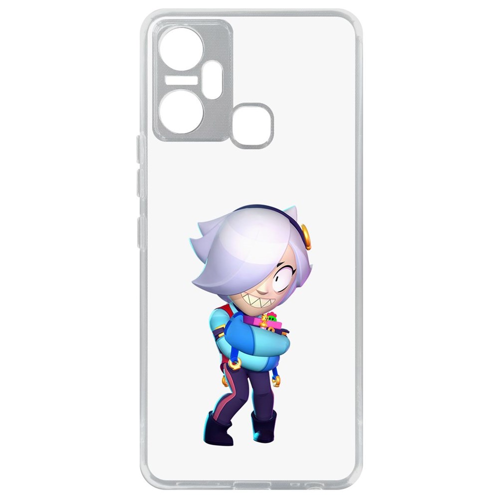 

Чехол-накладка Brawl Stars-Колетт для Infinix Smart 6 Plus, Прозрачный