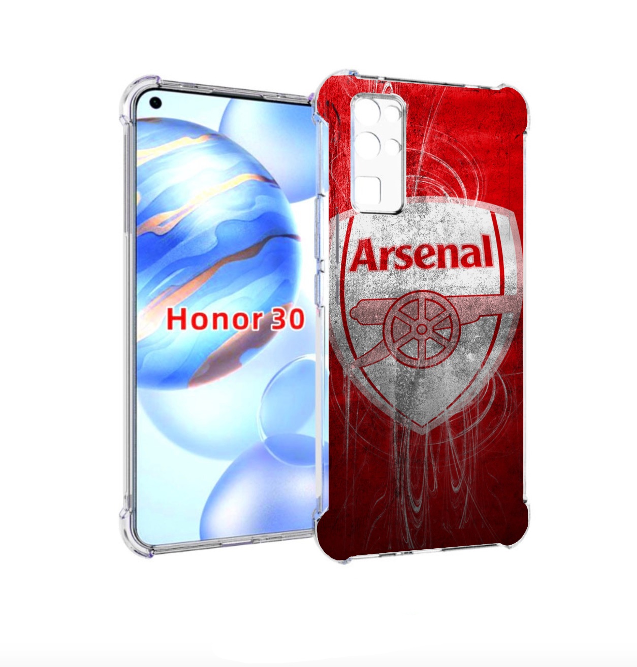 

Чехол бампер MyPads Арсенал для Honor 30 (BMH-AN10) противоударный, Прозрачный, Tocco