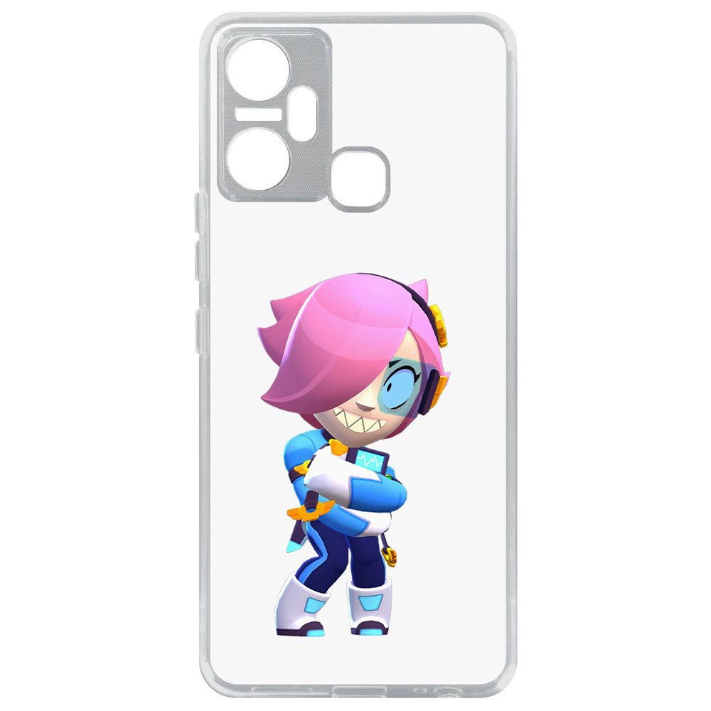 

Чехол-накладка Brawl Stars-Колетт Навигатор для Infinix Smart 6 Plus, Прозрачный