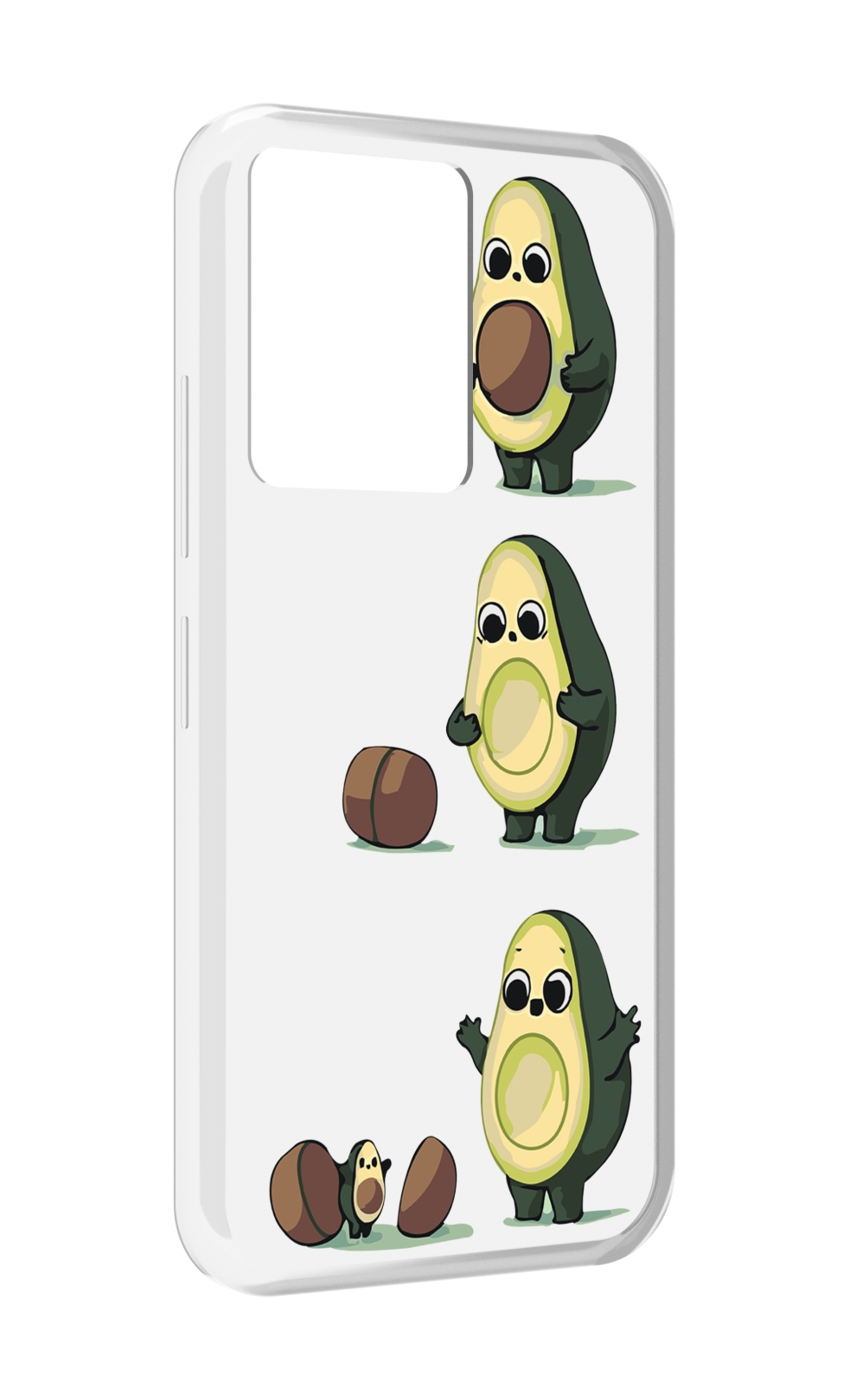 

Чехол MyPads авокадо-с-малышом для Infinix Note 12 5G X671 / Note 12 Pro 5G, Прозрачный, Tocco