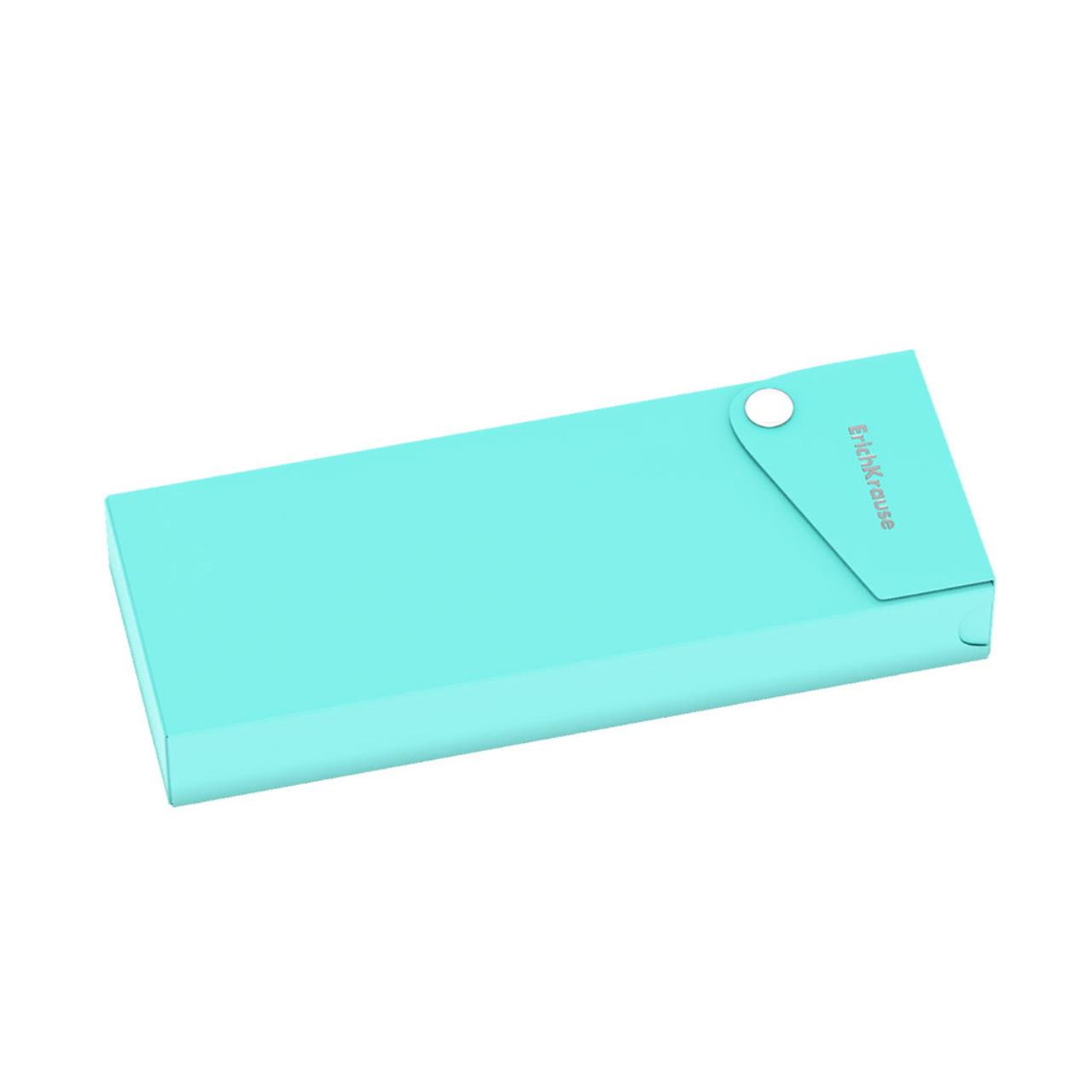 Пенал пластиковый ErichKrause Matt Pastel Mint (всего 4 шт. в пакете по 4 шт.) (53519)