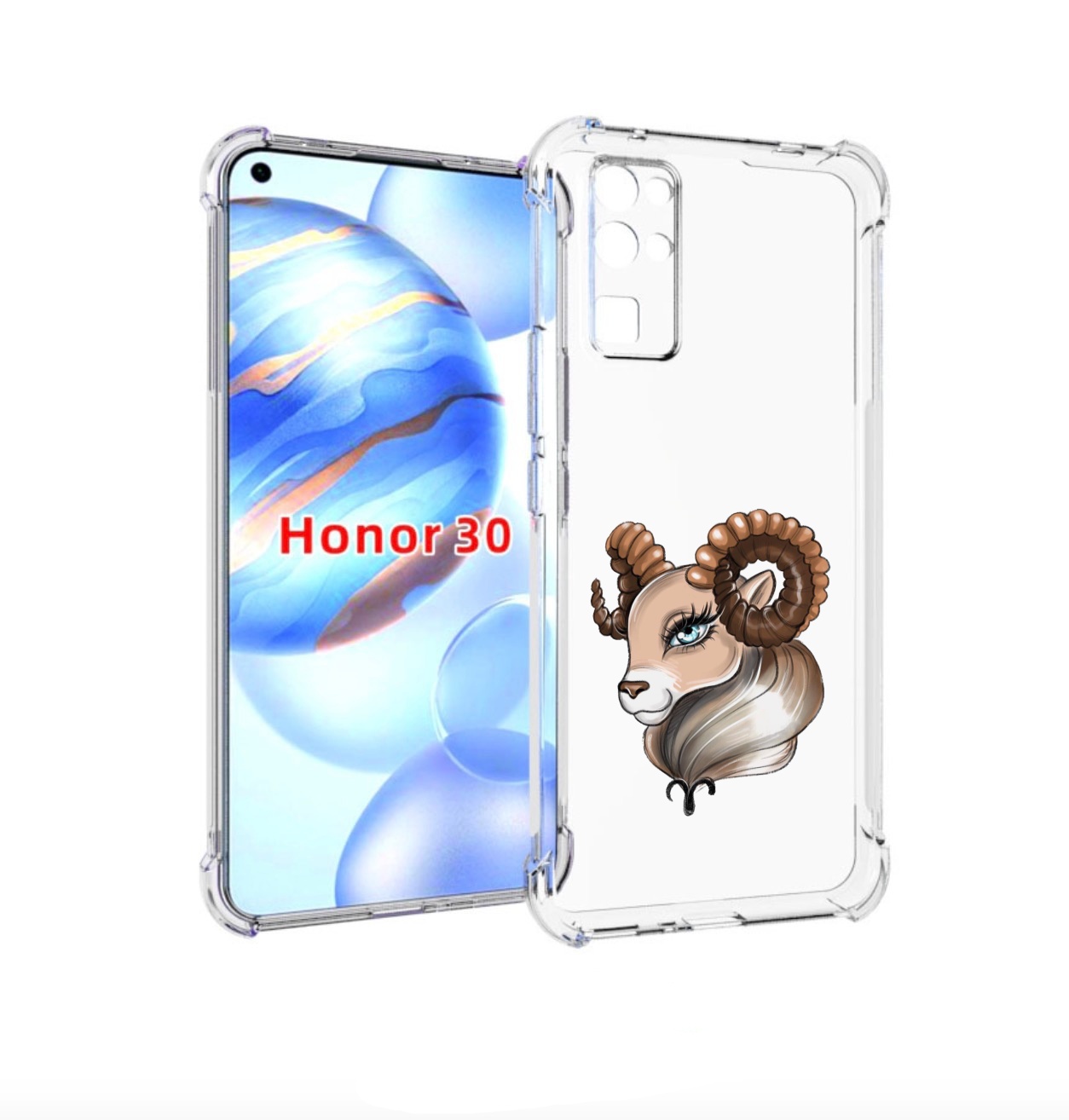 

Чехол бампер MyPads Барашка для Honor 30 (BMH-AN10) противоударный, Прозрачный, Tocco