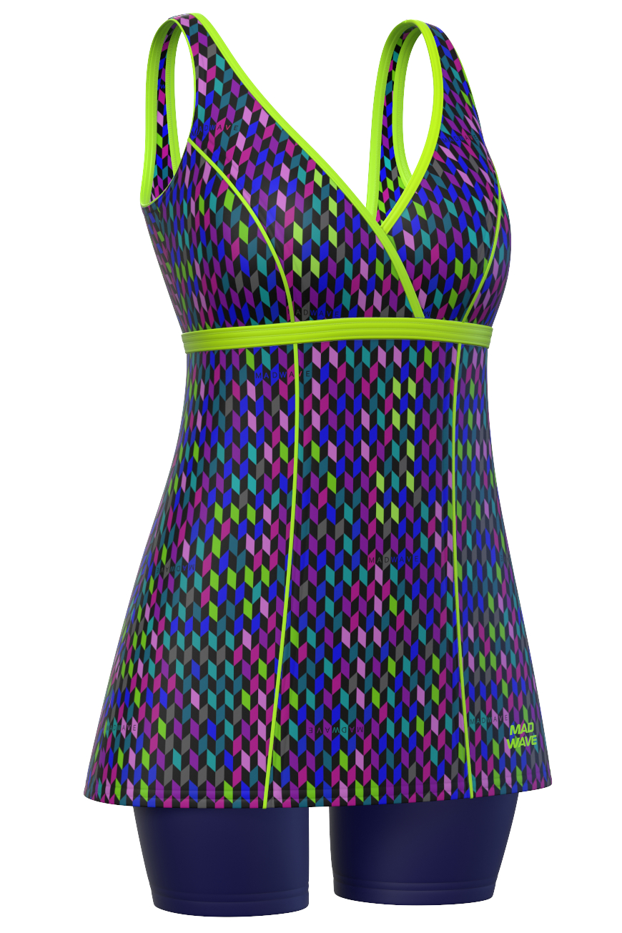 

Купальник слитный женский Mad Wave M014411 синий 3XL, M014411