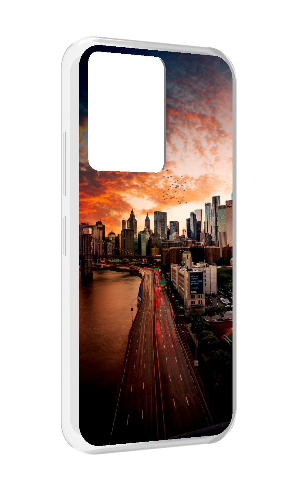 

Чехол MyPads американский город фото для Infinix Note 12 5G X671 / Note 12 Pro 5G, Прозрачный, Tocco