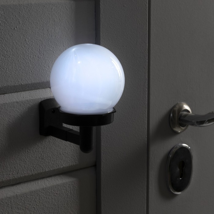

Садовый светильник Luazon Lighting Шар на солнечной батарее свечение белое 4073444, Шар