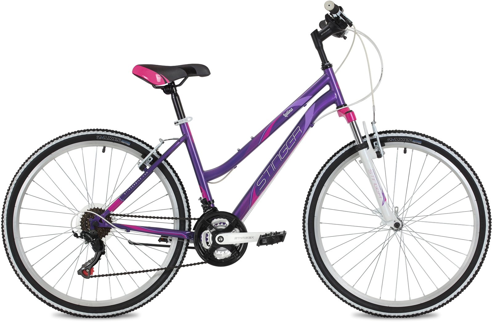 Велосипед STINGER 26 LATINA (2022) фиолетовый 17