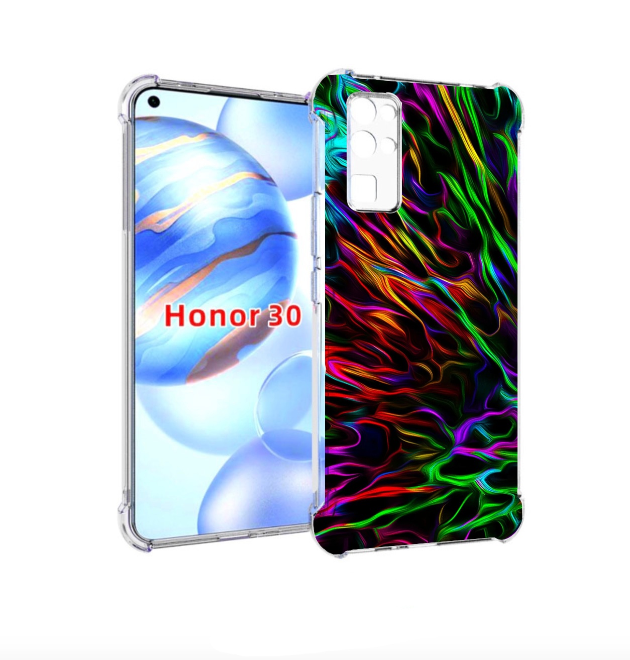 

Чехол бампер MyPads Бензин для Honor 30 (BMH-AN10) противоударный, Прозрачный, Tocco