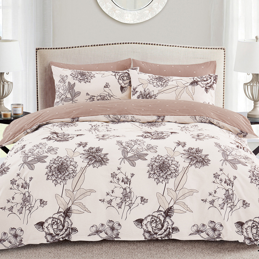 

Постельное белье евро Cleo Pure Cotton 4 наволочки 70х70 и 50х70, поплин 100% хлопок, Pure Cotton с132-0