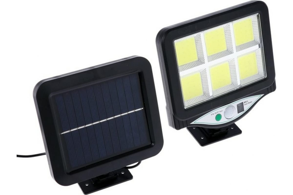 Luazon Lighting Светодиодный прожектор на солнечной батарее 18 Вт, выносная панель, пульт