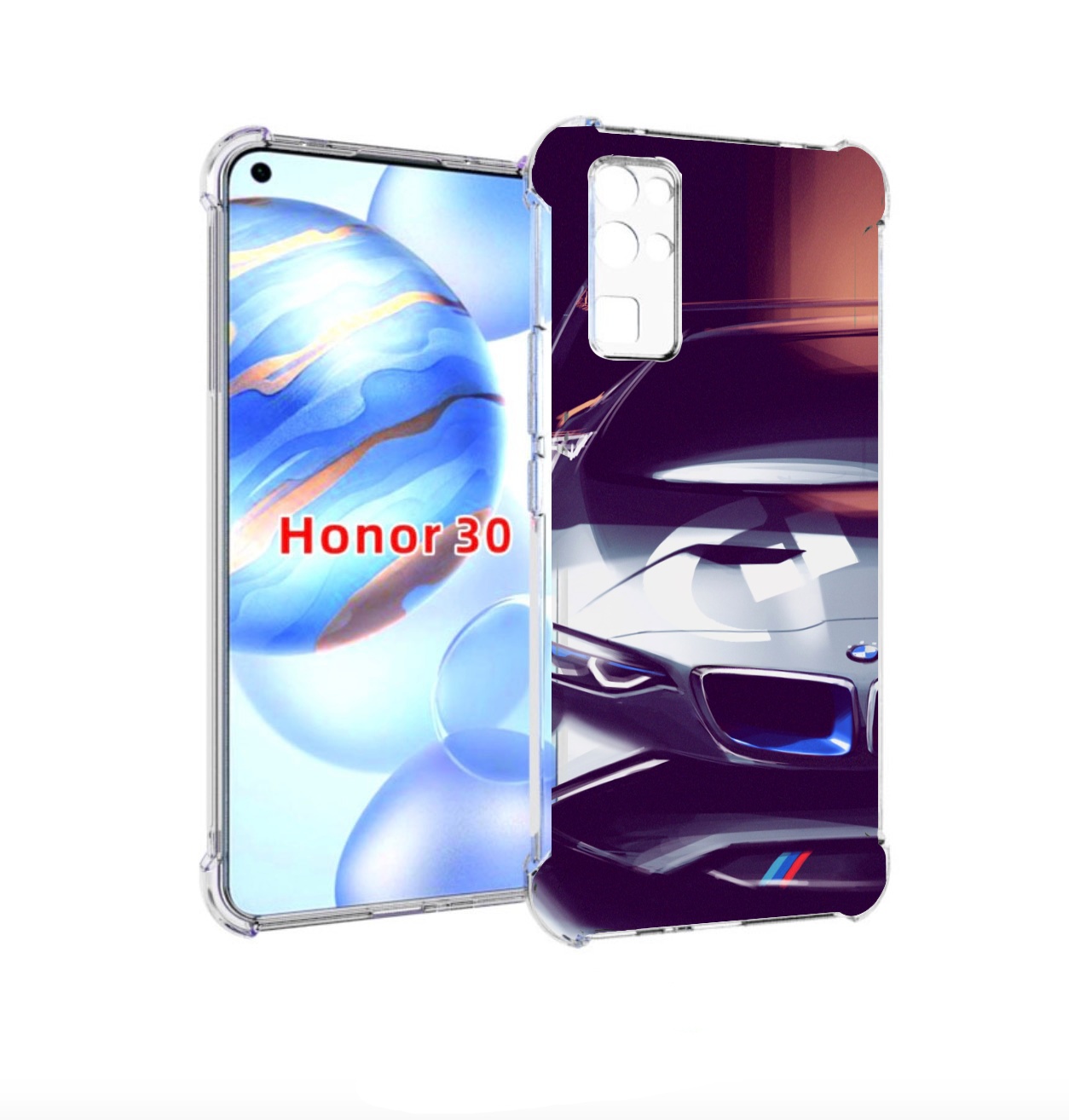 

Чехол бампер MyPads Бэмвэ мужской для Honor 30 (BMH-AN10) против, Прозрачный, Tocco
