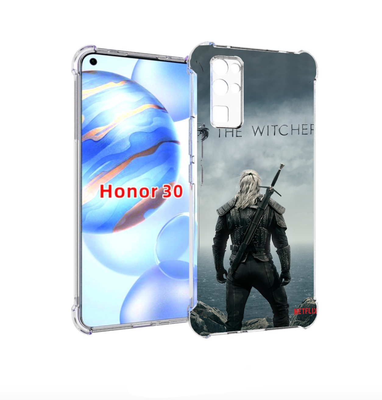 

Чехол бампер MyPads Ведьмак-2 для Honor 30 (BMH-AN10) противоуда, Прозрачный, Tocco