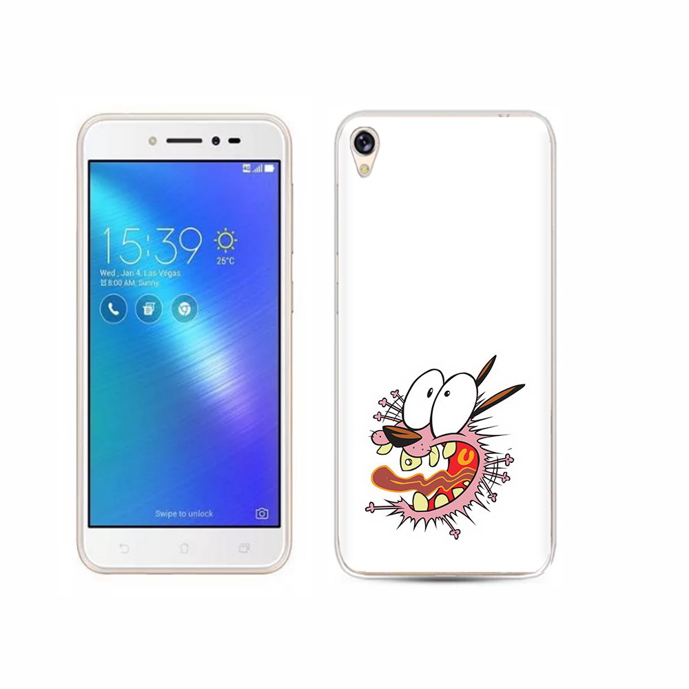 

Чехол MyPads Tocco для Asus ZenFone Live (ZB501KL) испуганный бобик, Прозрачный, Tocco