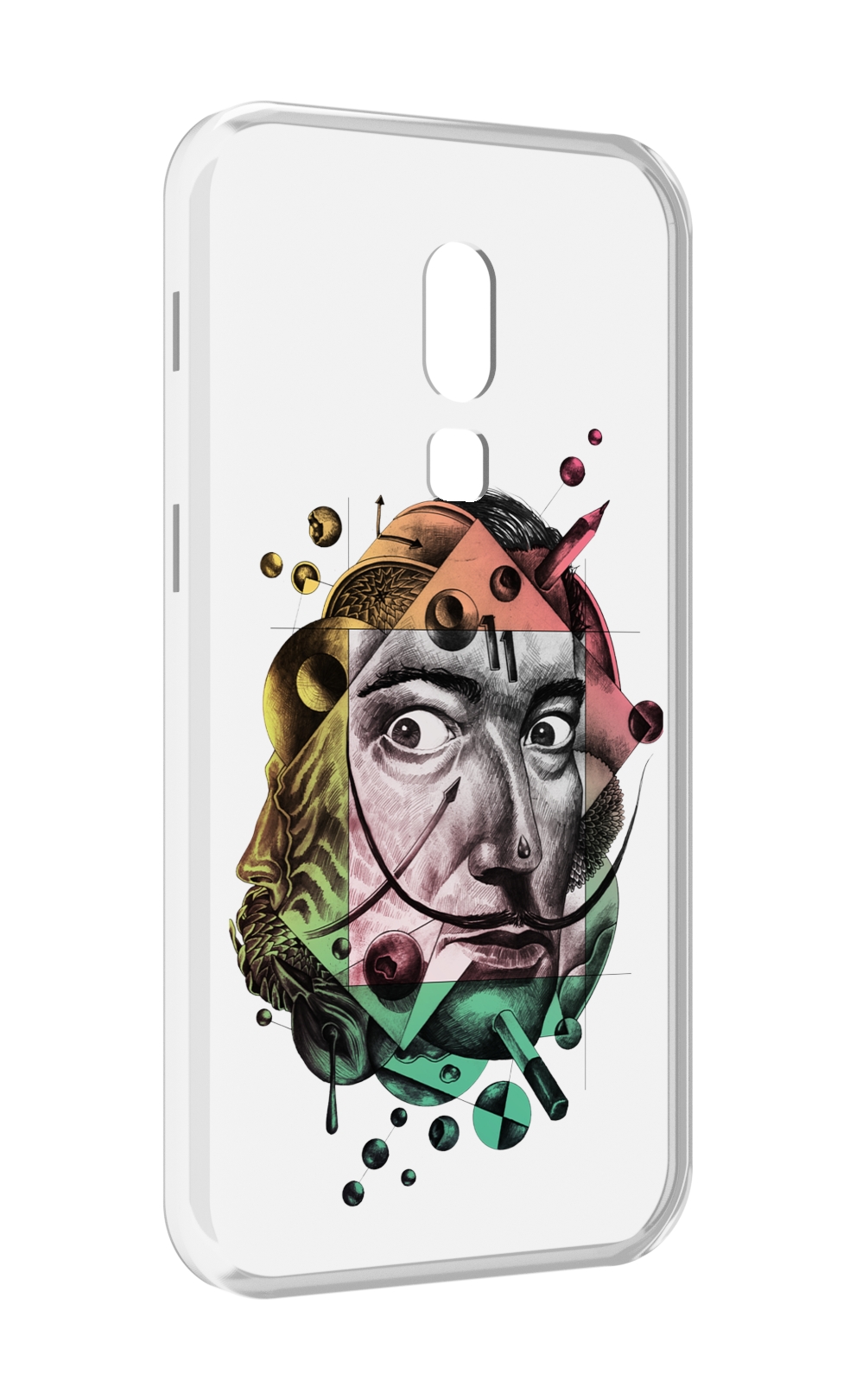 

Чехол MyPads разноцветное лицо абстракция для Meizu V8, Прозрачный, Tocco