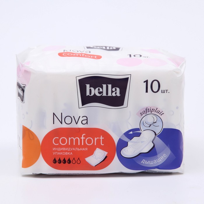 Гигиенические прокладки Bella Nova Komfort, 10 шт. прокладки женские bella nova classic comfort drainette air 10 шт be 012 rw10 e08