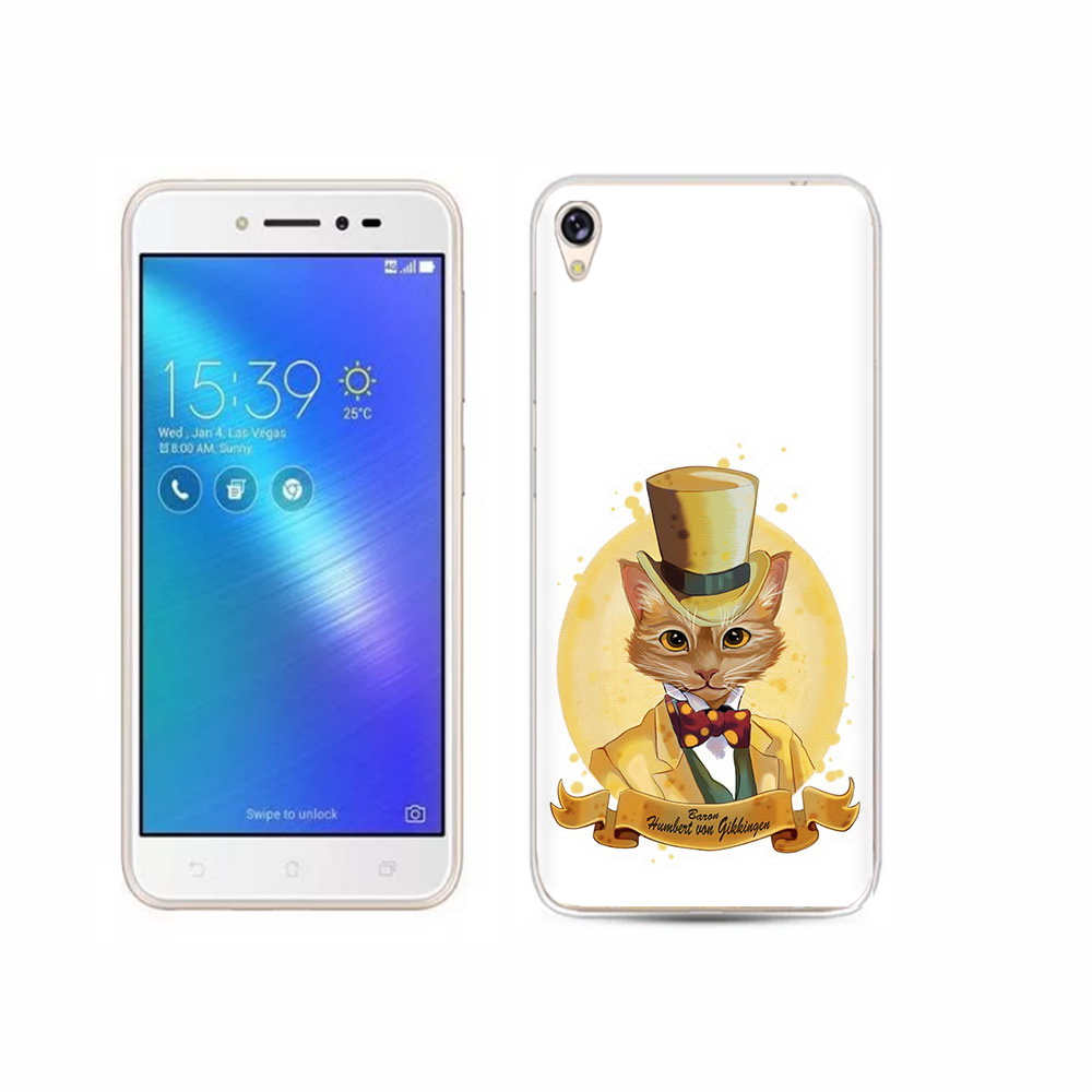 

Чехол MyPads Tocco для Asus ZenFone Live (ZB501KL) кот юрист, Прозрачный, Tocco