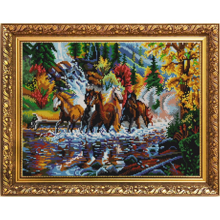 

Конёк (бисер) Дикий табун 29х39 см, (бисер), Дикий табун, 29х39 см