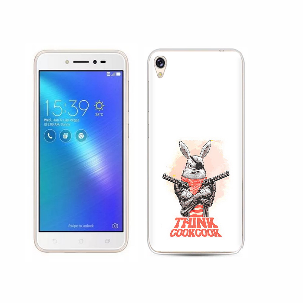 

Чехол MyPads Tocco для Asus ZenFone Live (ZB501KL) кролик пират, Прозрачный, Tocco