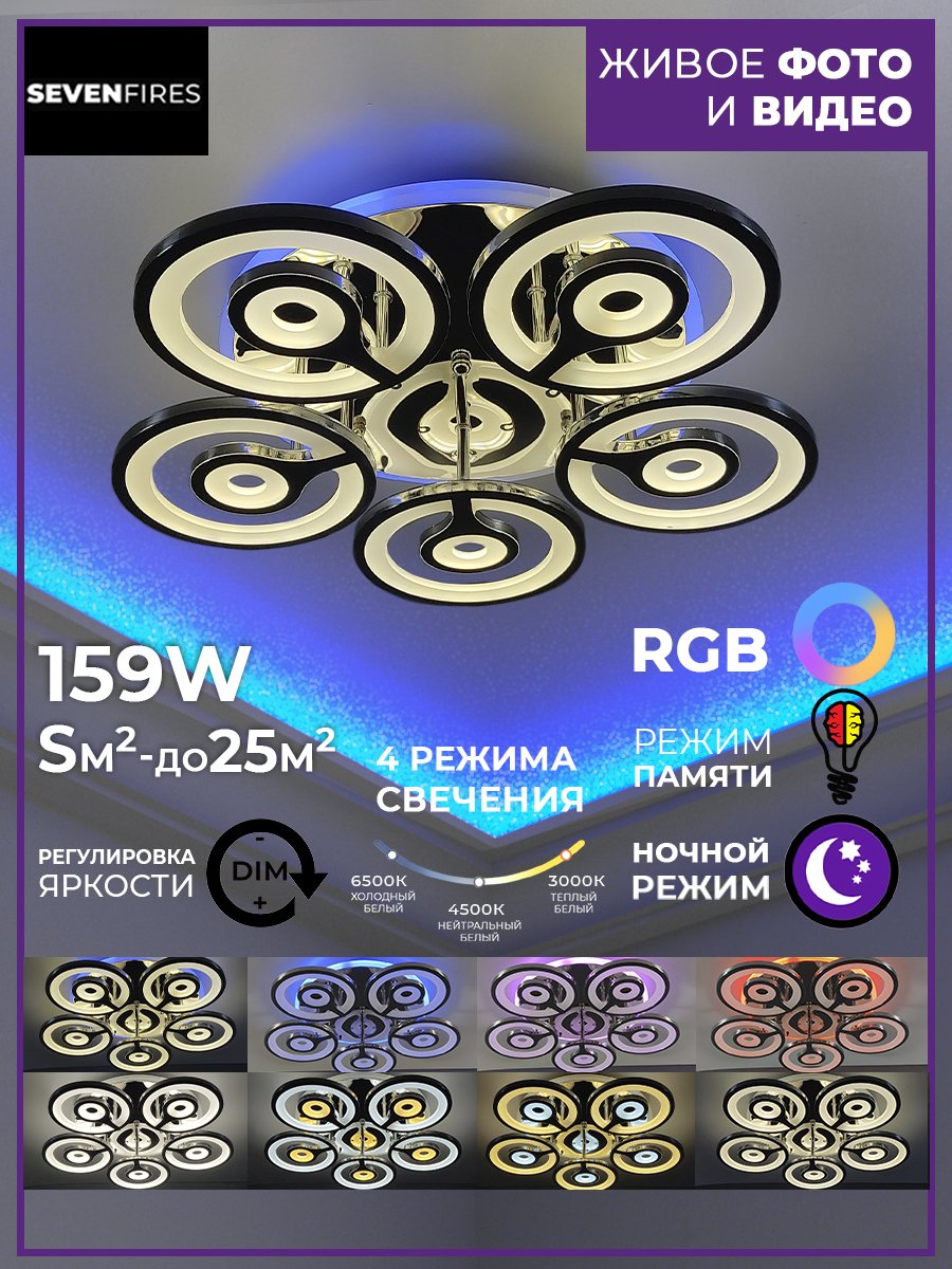 фото Люстра 75397.01.03.05rgb torfred wedo light