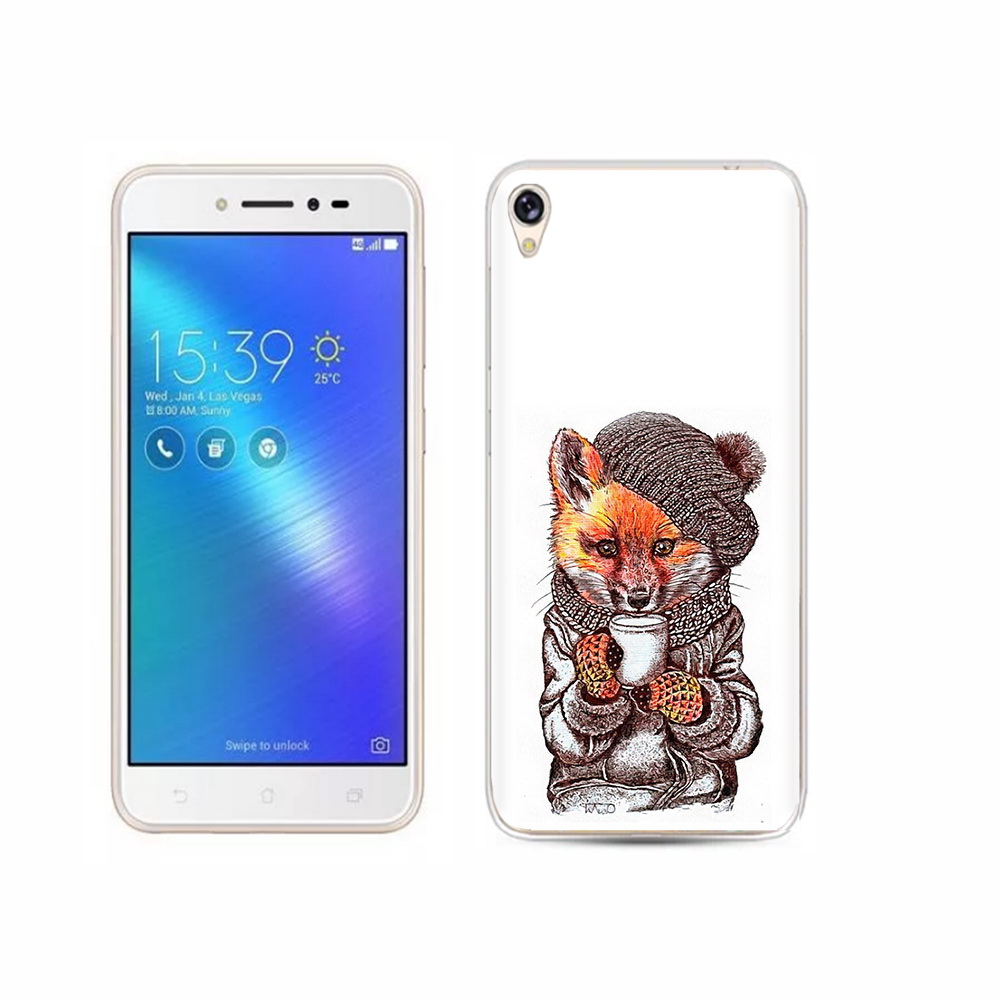 

Чехол MyPads Tocco для Asus ZenFone Live (ZB501KL) лиса в шапке, Tocco