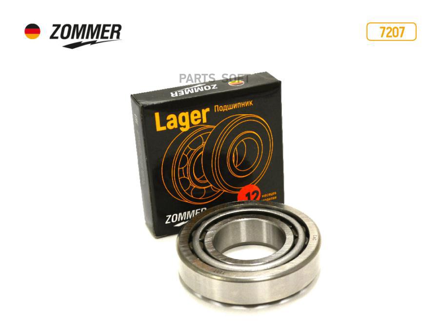 

ZOMMER Подшипник 7207 КПП 3309,3310 пром вала, дифф-ла 2108,зад моста М-412 ZOMMER