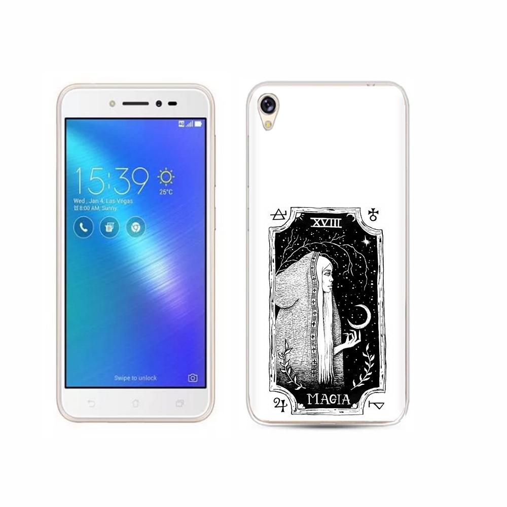 

Чехол MyPads Tocco для Asus ZenFone Live (ZB501KL) лунная магия, Прозрачный, Tocco