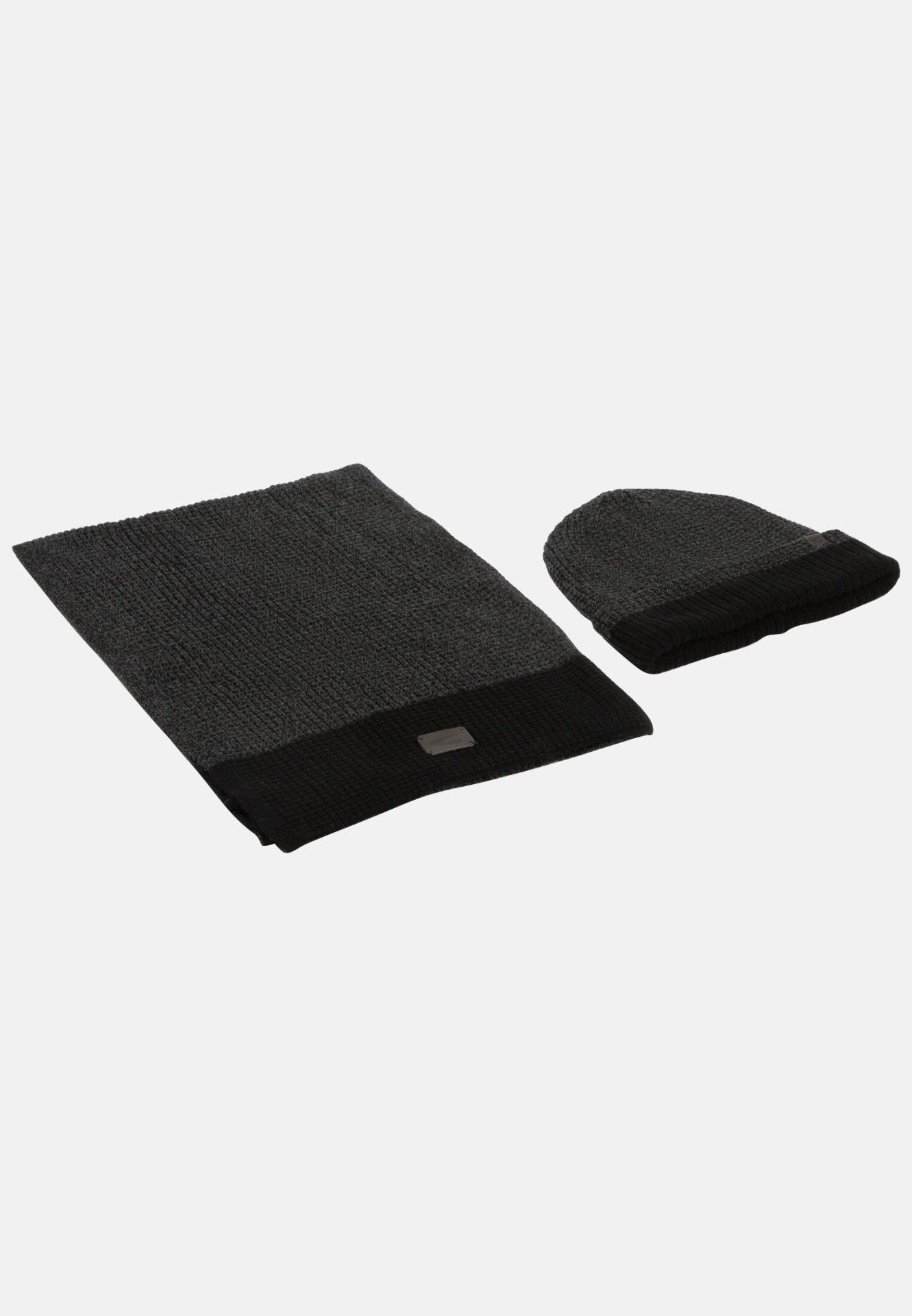 Комплект (шапка+шарф) мужской Camel Active 404020-8A02 темно-серый, one size