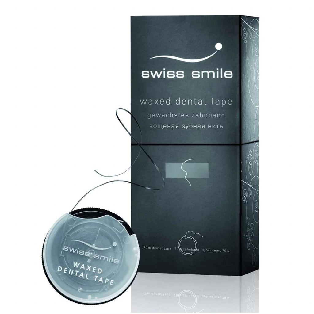 Зубная лента Swiss Smile International Version вощеная, 70 м