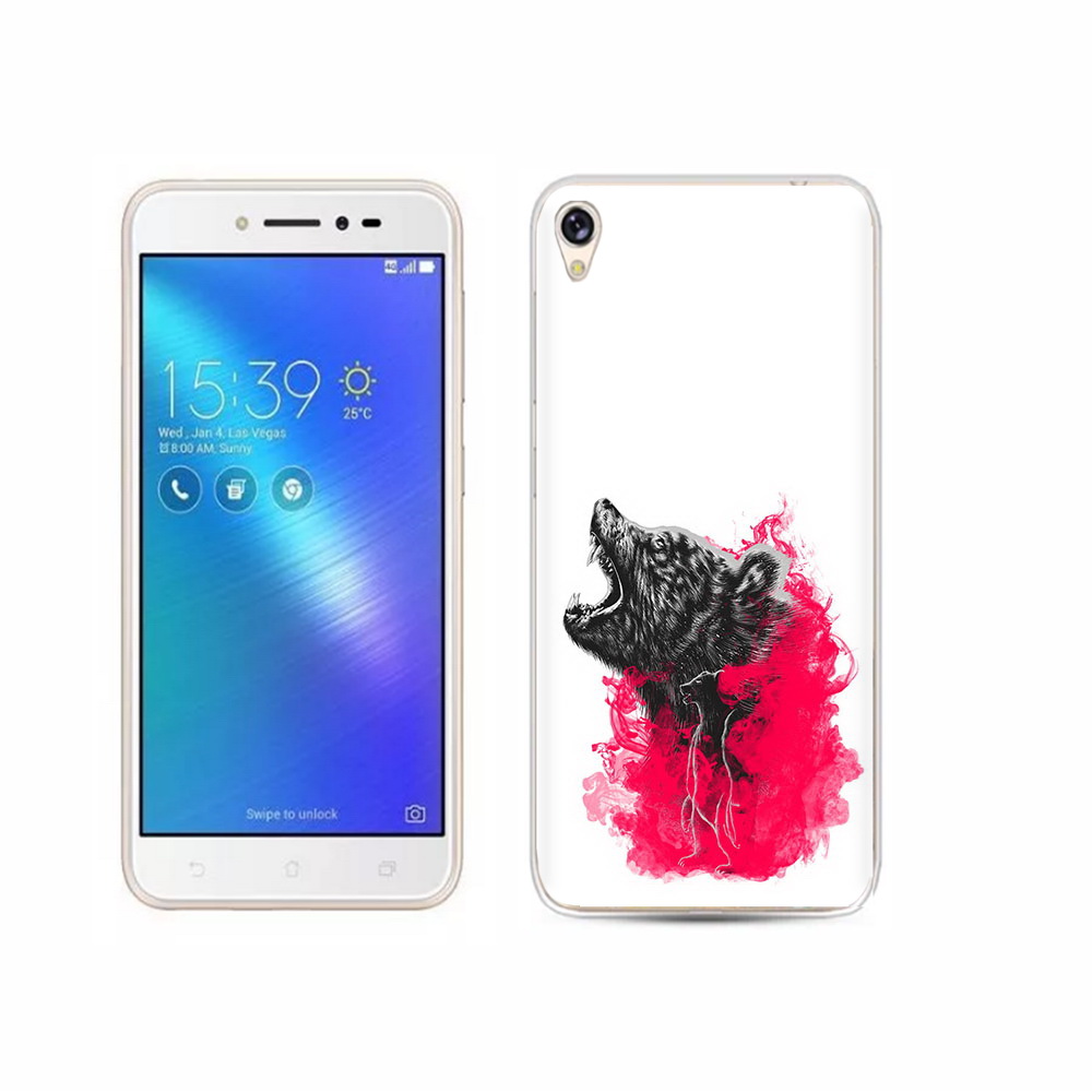 

Чехол MyPads Tocco для Asus ZenFone Live (ZB501KL) медведь в дымке, Прозрачный, Tocco