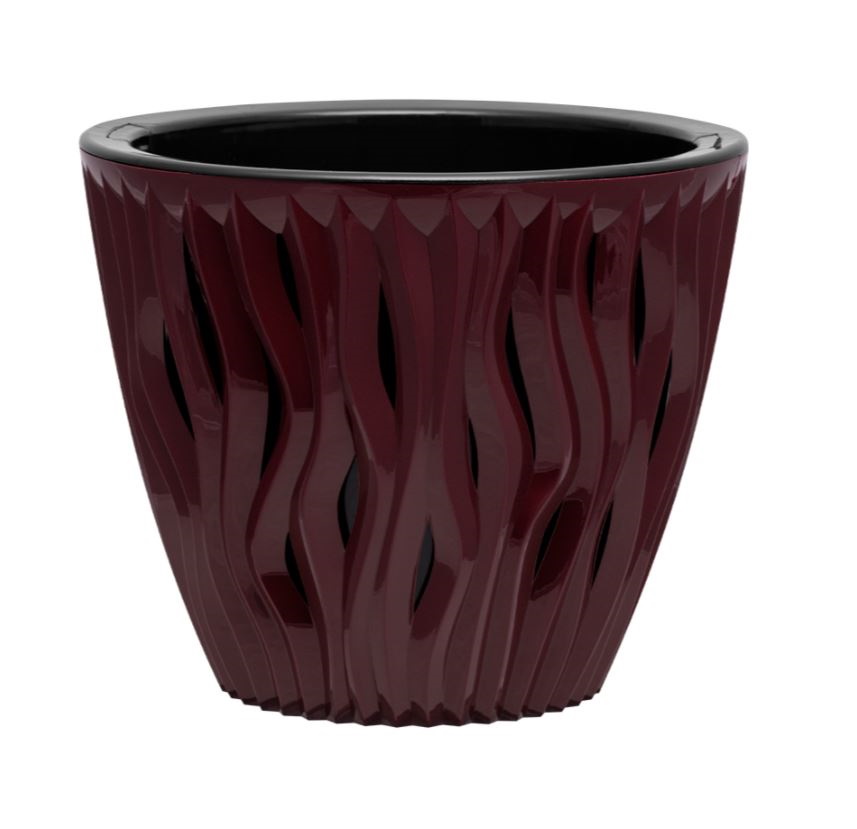 

Цветочный горшок ВМС Вдохновение КШ4073 4,5 л бордо-черный 1 шт., Коричневый;черный, Вдохновение