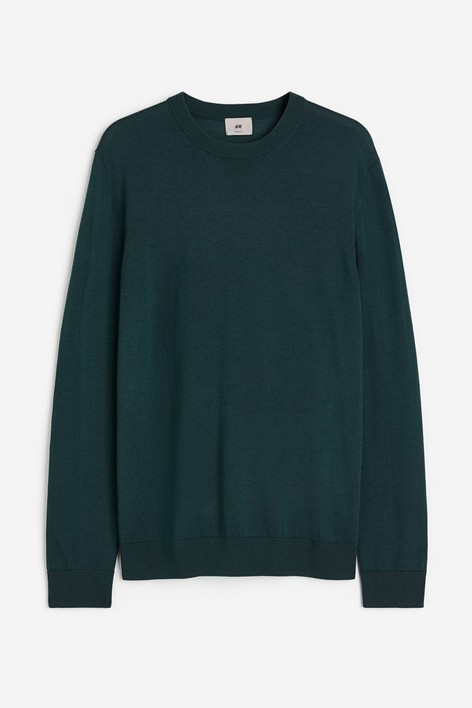 Джемпер мужской H&M 118451900 зеленый XS (доставка из-за рубежа)