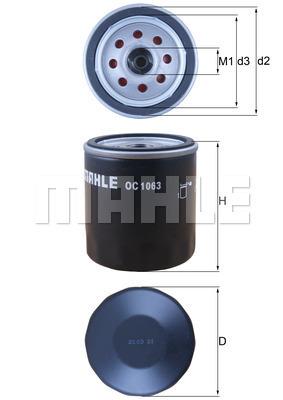 

Фильтр масляный KNECHT OC 1063