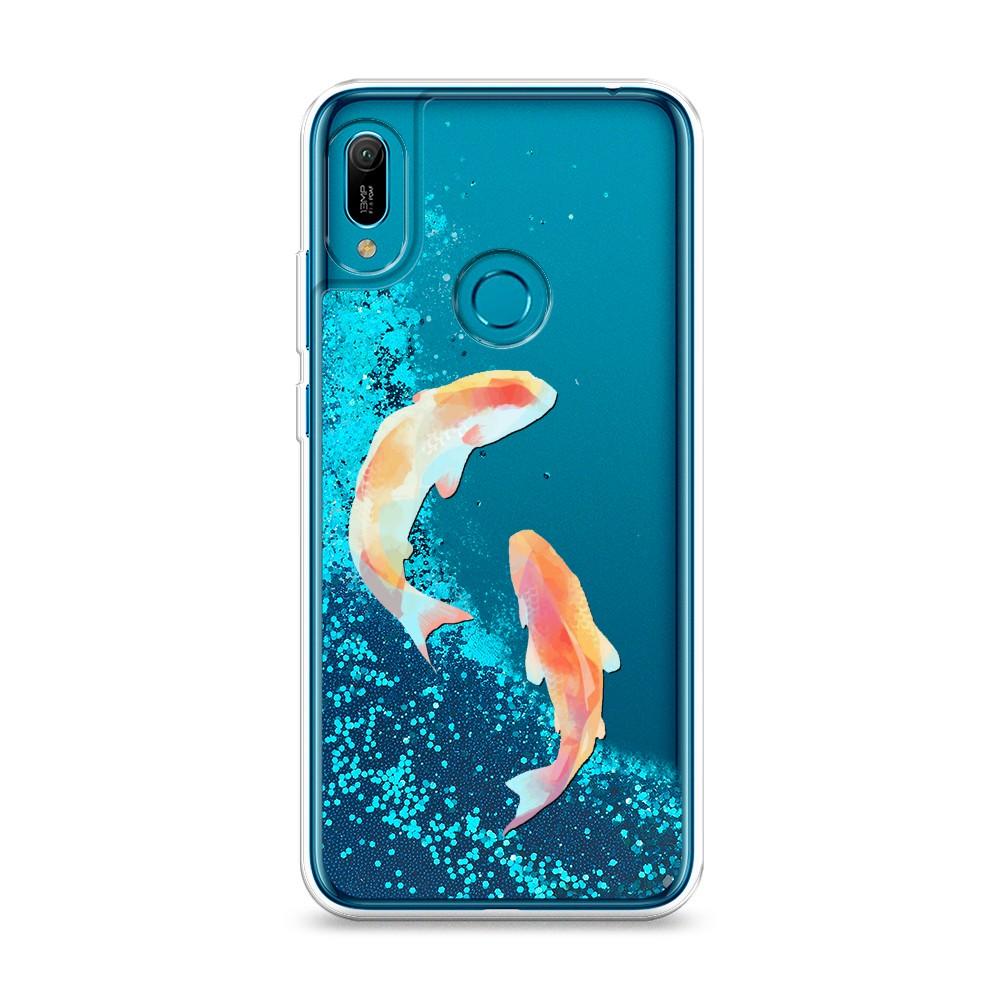 

Чехол Awog на Huawei Y6 2019/Honor 8a/8a Pro/Y6s "Акварельные карпы", Разноцветный, 68693-1