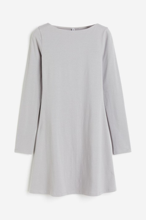

Платье женское H&M 117345200 серое XXS (доставка из-за рубежа), Серый, 117345200