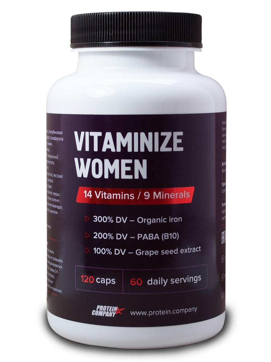 фото Витаминно-минеральный комплекс protein.сompany vitaminize women 120 капсул protein.company