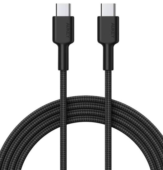 фото Кабель aukey cb-cd45 usb-c to usb-c 0.9m (black)