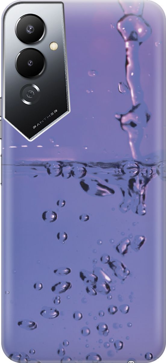 

Силиконовый чехол на Tecno Pova 4 с принтом "Капли на сиреневом", Синий;фиолетовый, 158050