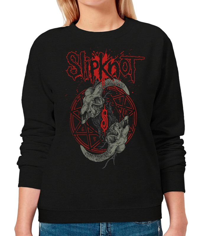 

Свитшот женский Dream Shirts Slipknot - Слипкнот / Метал черный 44 RU, Slipknot - Слипкнот / Метал