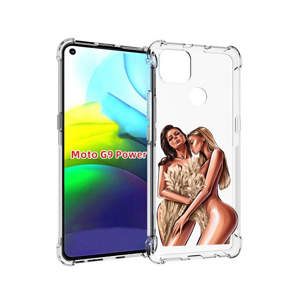 

Чехол MyPads Иллюстрированные-девушки женский для Motorola Moto G9 Power, Прозрачный, Tocco