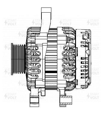 

STARTVOLT LG 2716 LG 2716_генератор! 14V 85А\ Chery Tiggo 2 1.5 17>