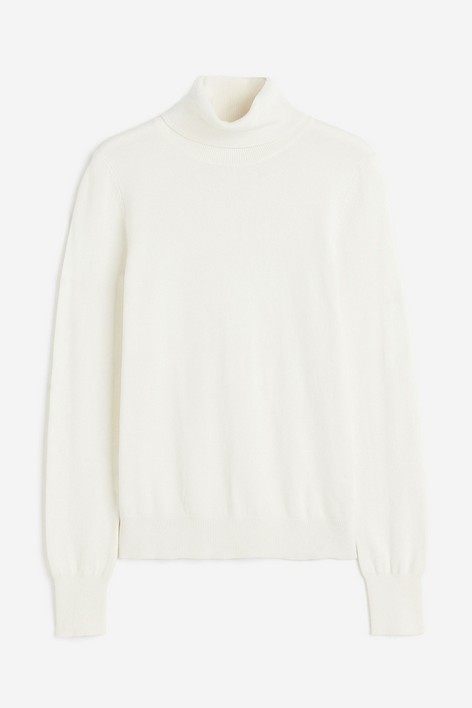 

Водолазка женская H&M 117674800 белая M (доставка из-за рубежа), Белый, 117674800