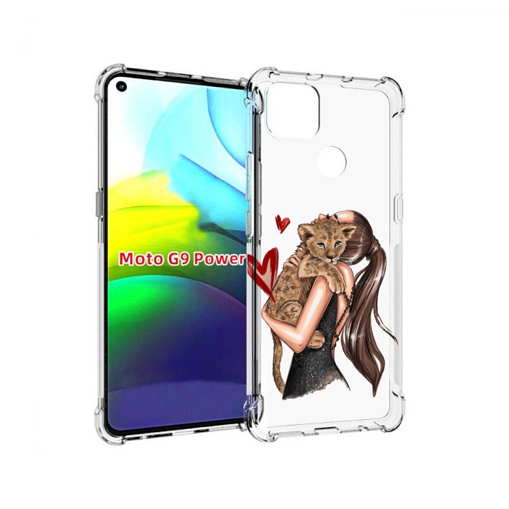

Чехол MyPads Кошачья-любовь для Motorola Moto G9 Power, Прозрачный, Tocco