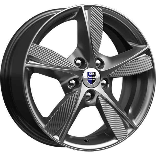 

R16 5X110 6,5J Et37 D65,1 K&K Kc679 Кинезис Дарк Платинум K&K арт. 73499, Серебристый