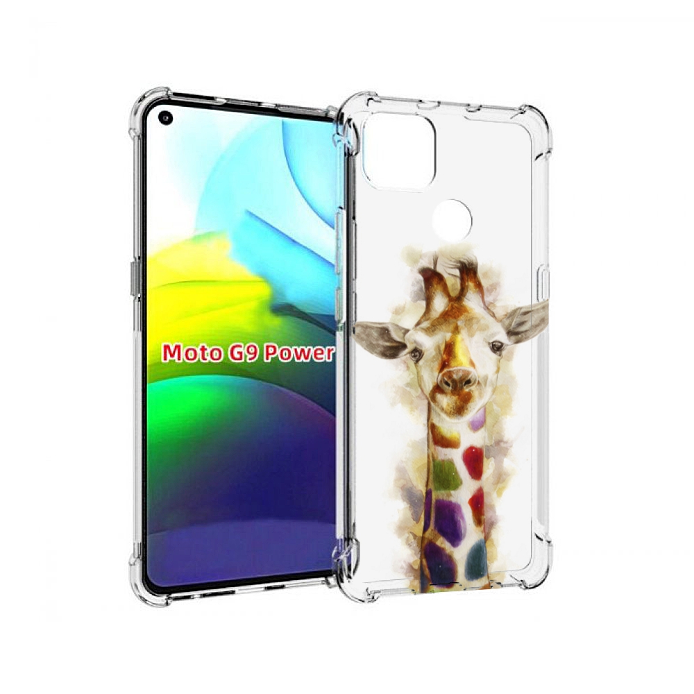 

Чехол MyPads Красочный жираф для Motorola Moto G9 Power, Прозрачный, Tocco